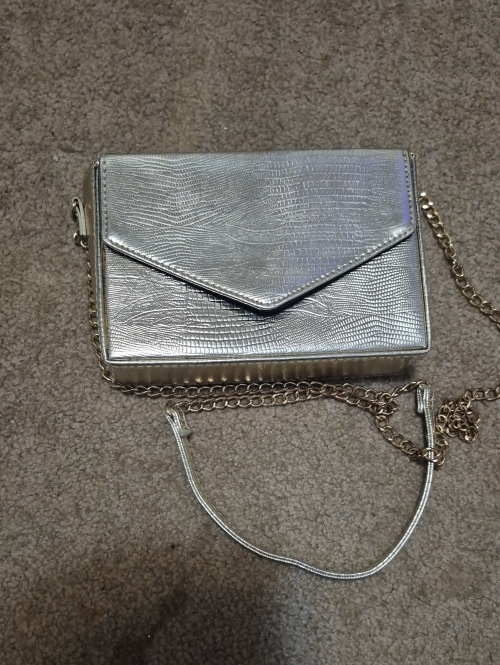 Metallic Envelope Crossbody Bag - Women